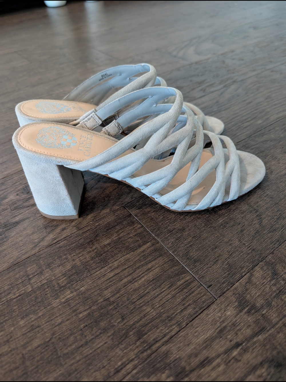 Vince Camuto Raveana Suede Strappy Block Heel Sandals size 9